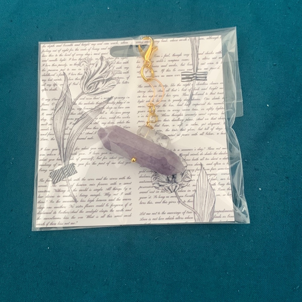 Crystal planner charm
